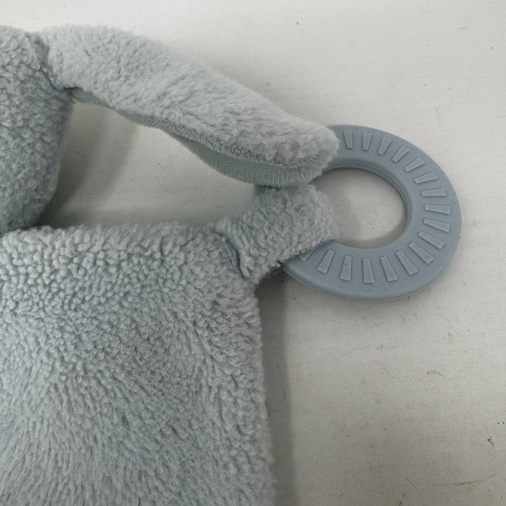 Bella Tunno Blue‎ Dog Lovey Rattle Silicone Teether Rings Baby - Picture 5 of 12